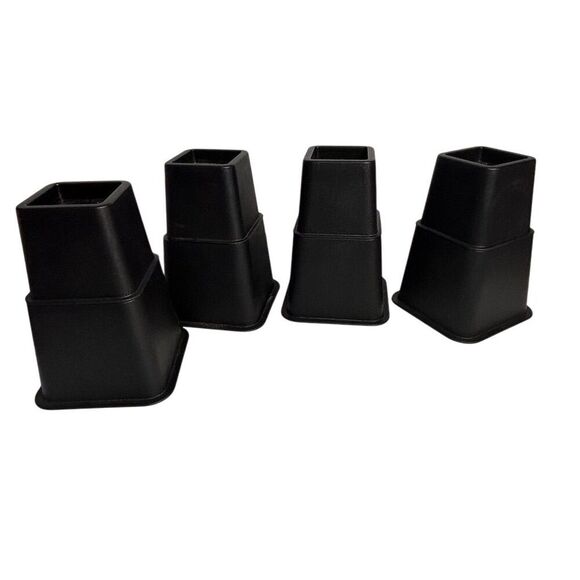 Utopia Bedding Adjustable Bed Risers Black 3, 5, 8 Inch Set - Picture 4 of 12